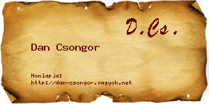 Dan Csongor névjegykártya